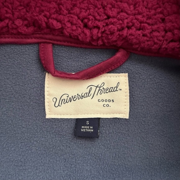 Universal Thread Women's Sherpa Anorak Jacket SZ Small Purple Zip Front NEW - Picture 7 of 9